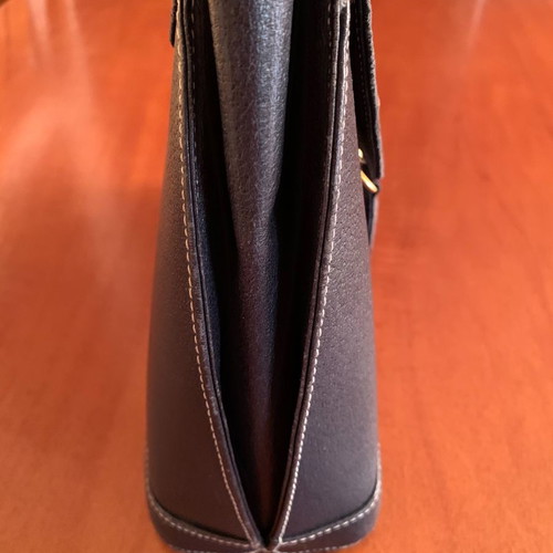 Valentino shoulder bag used, dark blue, leather
