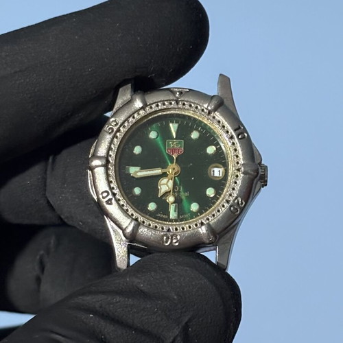 TAG Heuer Professional 200 Quartz watch with green dial