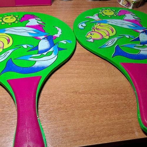 Children's rackets used, without balls, set of 2