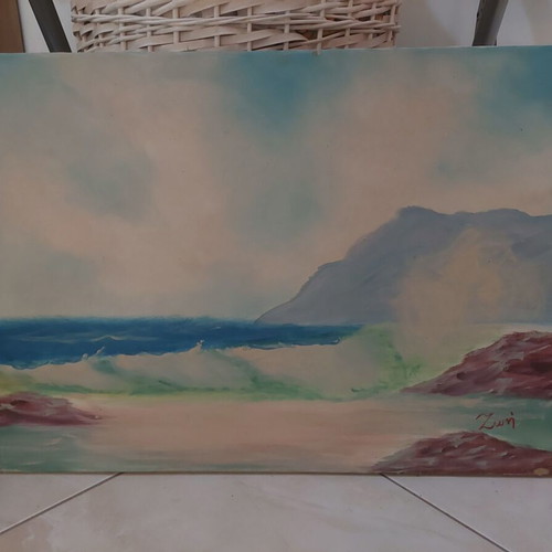 Painting Sea by amateur artist like new