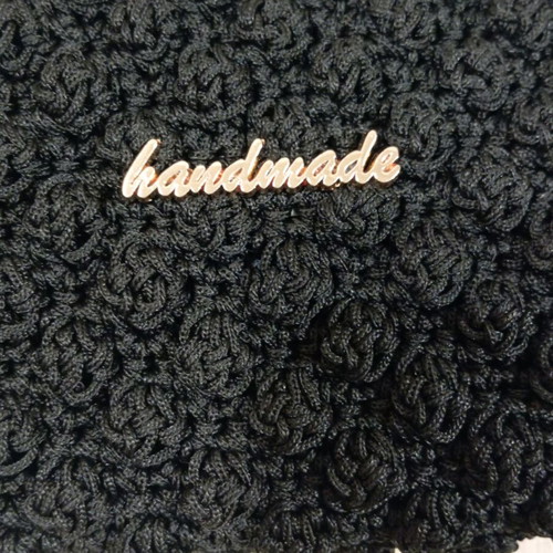 Handmade black knitted wallet new
