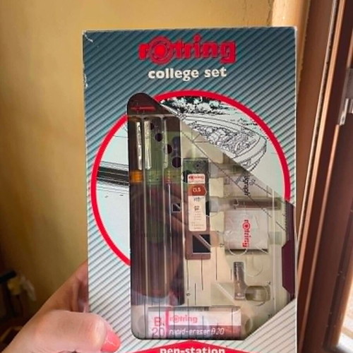 Rotring College Set new with eraser, leads, stencil