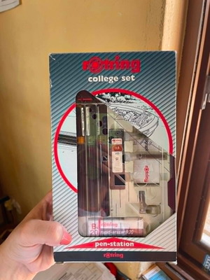 Rotring College Set new with eraser, leads, stencil