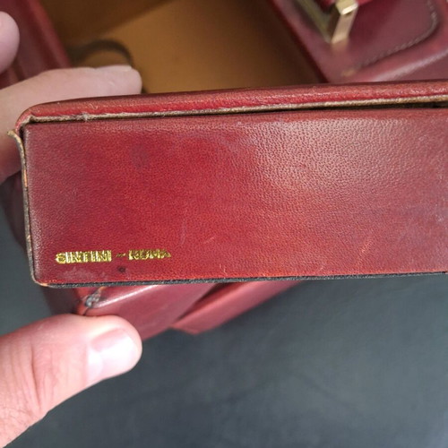 Vintage leather bag Sintini Roma medical or barber like new