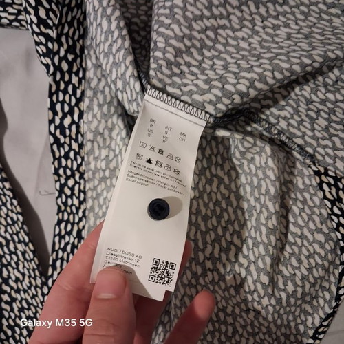 Hugo Boss shirt, white and black, size S