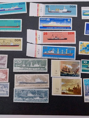 Postage stamps from GDR from the 70s for collectors