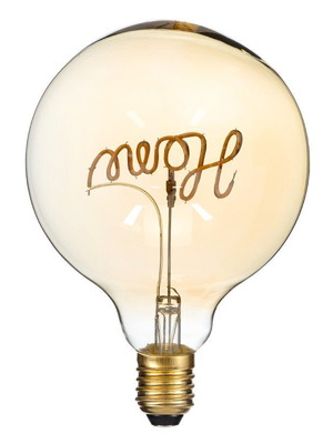 Globostar Home 99254 E27 G125 LED Bulb 2.4W 204lm Ultra Warm White 2200K new