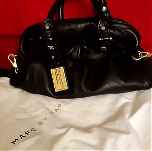 Τσάντα μαύρη δερμάτινη Marc Jacobs