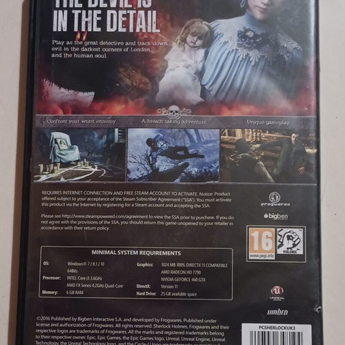 Sherlock Holmes The Devil's Daughter PC game Standard Edition