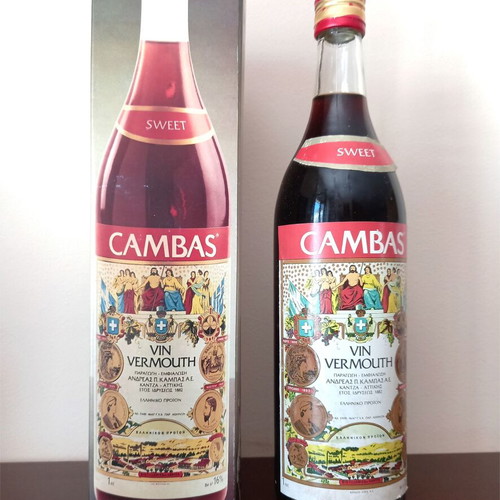 Cambas Vermouth collectible, 1l, 16%, like new, 1970s - 1980s with original box