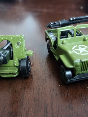Matchbox στρατιωτικά οχήματα 1978, σαν καινούργιο, κανόνι και jeep