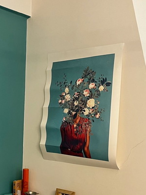 Large Frank Moth poster used, art print 61x81.3 cm