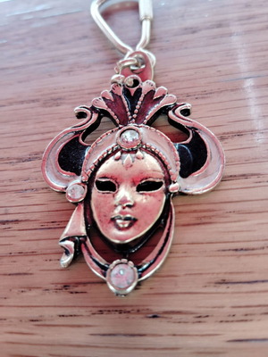 Vintage 90s mask keychain new