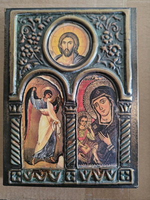 Religious icon like new, dimensions 18x24