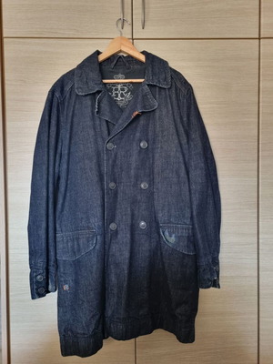 Ανδρική denim καμπαρντίνα Replay XL σαν καινούργια, vintage μπλε
