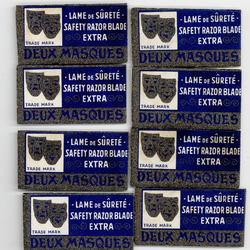 Razor blades used, pack of 8, almost new for collections