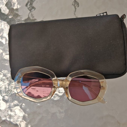 Komono women's sunglasses new, beige with case