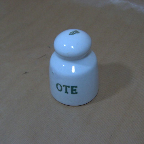 Porcelain Insulator OTE used, 80s