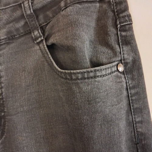 Miss Good black-grey high-waist women's jeans