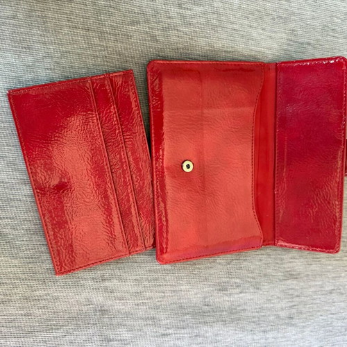 Cacharel Lipstick Red wallet with cardholder