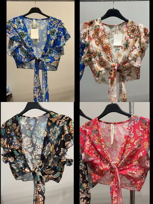 Boho women's tops from Italy, one size fits XS to M