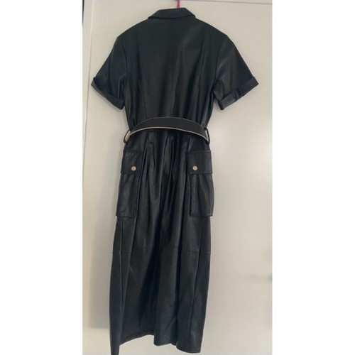 Zara dress with leather look new