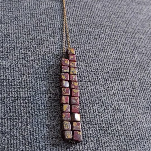 Worry beads used with Czech Picasso tile glass beads handmade