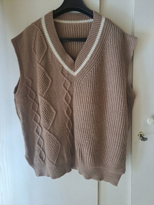 Vintage knit sweater brown like new, size XL