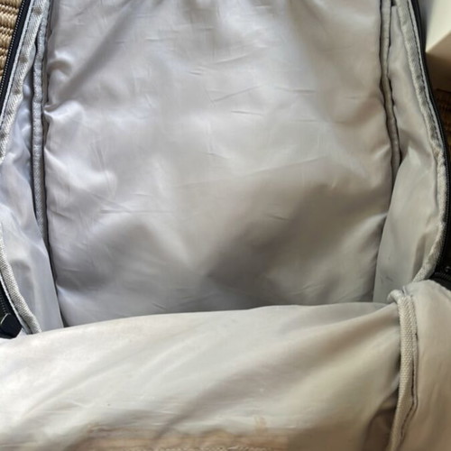 Delsey backpack used, zipper needs repair