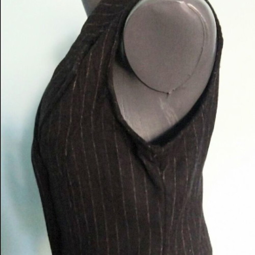 Elegant wool vest Miss Etam like new, black and white