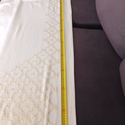 Tablecloth handmade with Lefkadian embroidery 1.80x1.80 new