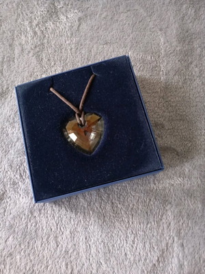 Swarovski heart crystal brown like new
