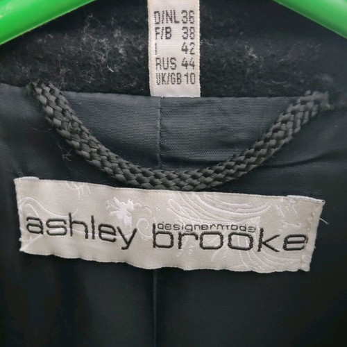 Ashley Brooke wool coat like new, black