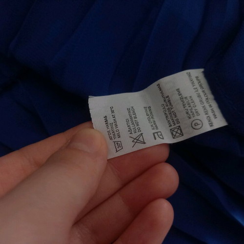 Blouse like new in royal blue color, lightweight fabric, sizes S and M