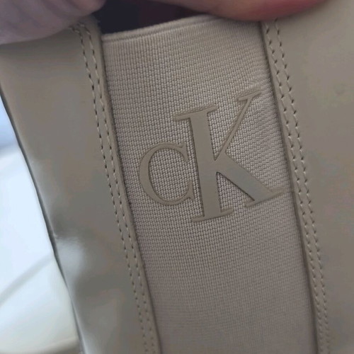 Calvin Klein boots like new, size 38, white and beige