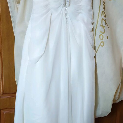 Demetrios wedding dress like new, white, size S / 36 / 8