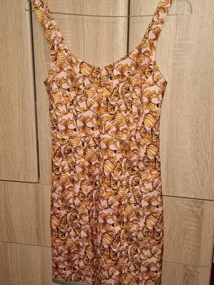 Pink Woman dress XS, sleeveless floral print