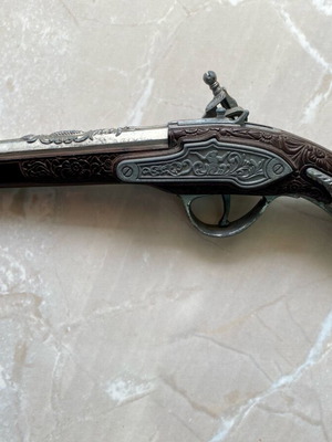 Διακοσμητικό ρέπλικα πιστόλι Flintlock 26cm μεταχειρισμένο, vintage στυλ