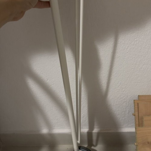 Ikea KRILLE table legs with wheels, set of 4, white, 70 cm