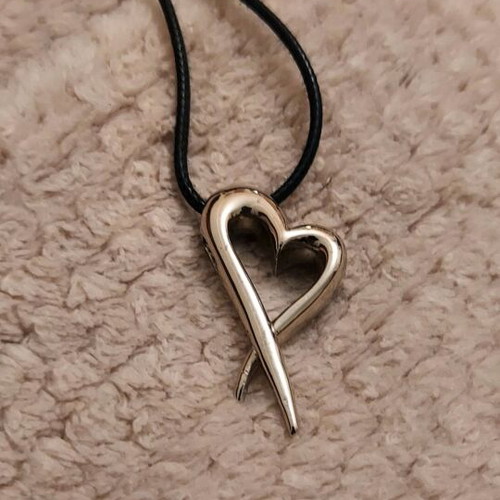 G & P handmade heart necklace .925 new