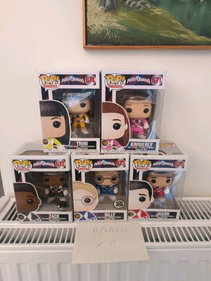 Power Rangers Funko Pop set like new