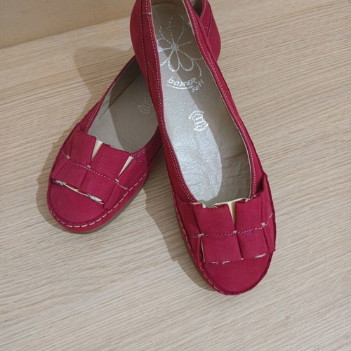 Boxer leather ballerinas new, size 41, red