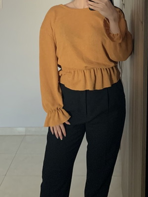 Zara blouse used, size M, orange