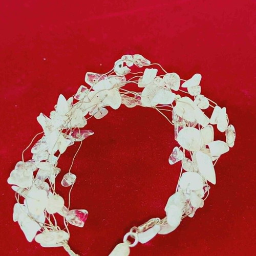 Bracelet with white stones and silver, Apefthon