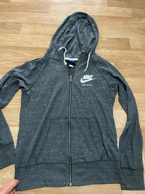 Nike Just Do It womens zip fleece like new, size S, grey