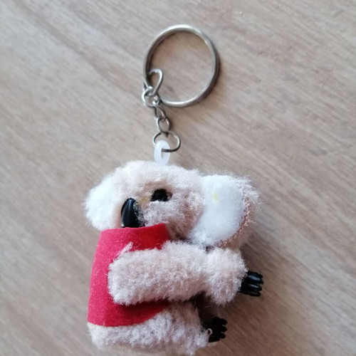 Plush Koala Keychain used, I Love Australia souvenir