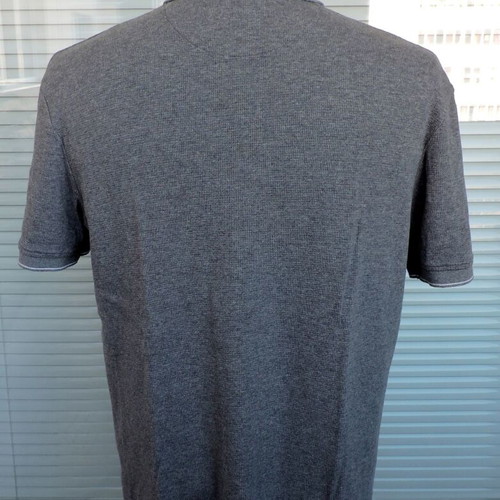 Lyle & Scott grey men's short sleeve polo shirt, size M