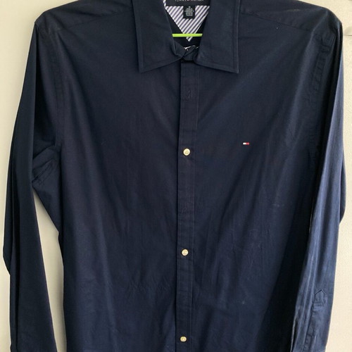 Tommy Hilfiger long sleeve shirt Medium dark blue used