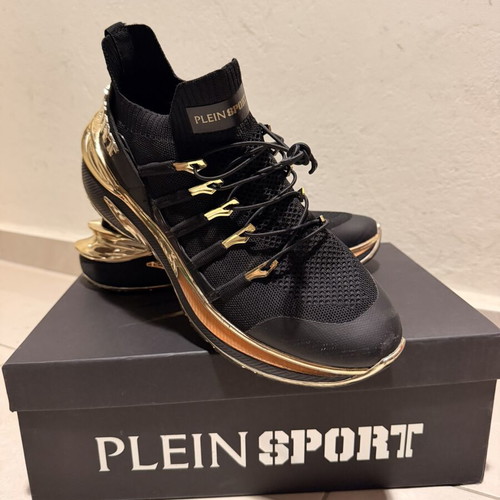 Plein Sport sneakers like new, size 44, black and gold