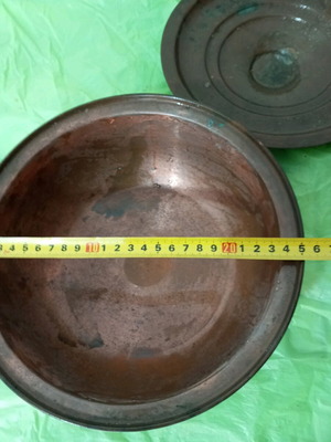 Copper pot used, vintage
